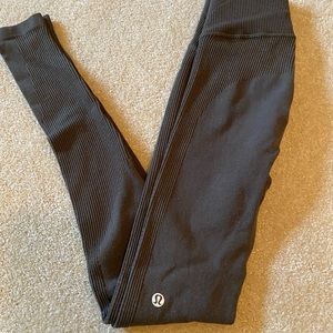 Dark olive high waisted lulu leggings